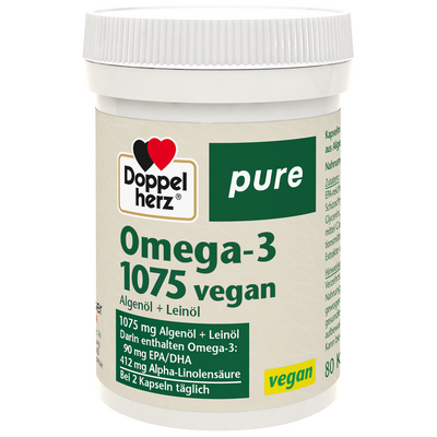 DOPPELHERZ Omega-3 1075 vegan pure Kapseln